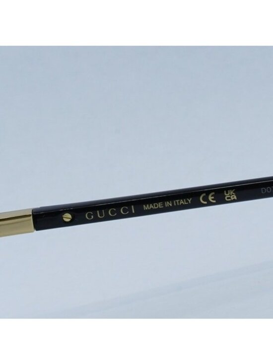 Gucci GG1431S 001 Women Sunglasses Black Butterfly Frame, Grey Lenses main image 12